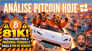 ⚠️🩸BITCOIN HOJE: 81K MESMO COM O MEDO DE GUERRA E INFLAÇÃO BATENDO NO MERCADO! PREP. PARA O FDS!