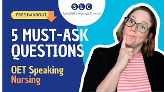 Ask these 5 questiosn in OET Speaking | OET NURSING