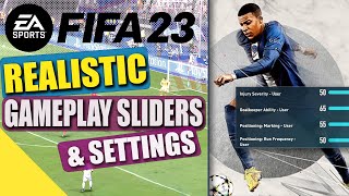 TTB] FIFA 23 REALISTIC SLIDERS & BEST SETTINGS! - FULL MANUAL RECOMMENDED!  - USE THIS AS A BASE 😉 