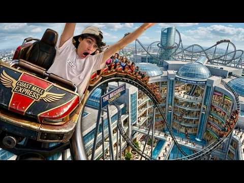 I Sneak Onto a Roller Coaster at a Mall🎢 // Andy