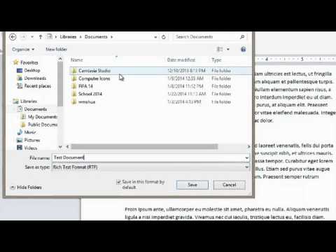 How to Save a Document in a Computer : Basic Computer Operations