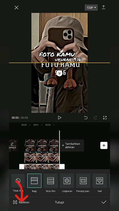 Tutorial jedagjedug foto terbelah menjadi dua di capcut yang lagi viral