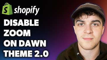 How to Disable Zoom on Dawn Theme Shopify 2.0 (Full 2025 Guide)
