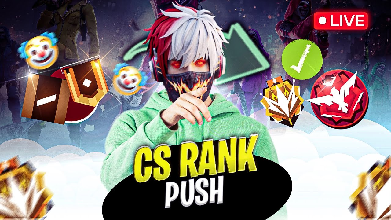 FREE FIRE LIVE RANK CS RANK PUSHING || CS RANK PUSH || FF LIVE CS RANK ...