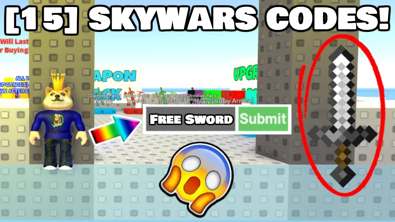 youtube roblox skywars codes