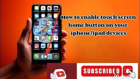 How to enable touch screen home button ✅ on your iphone/ipad device