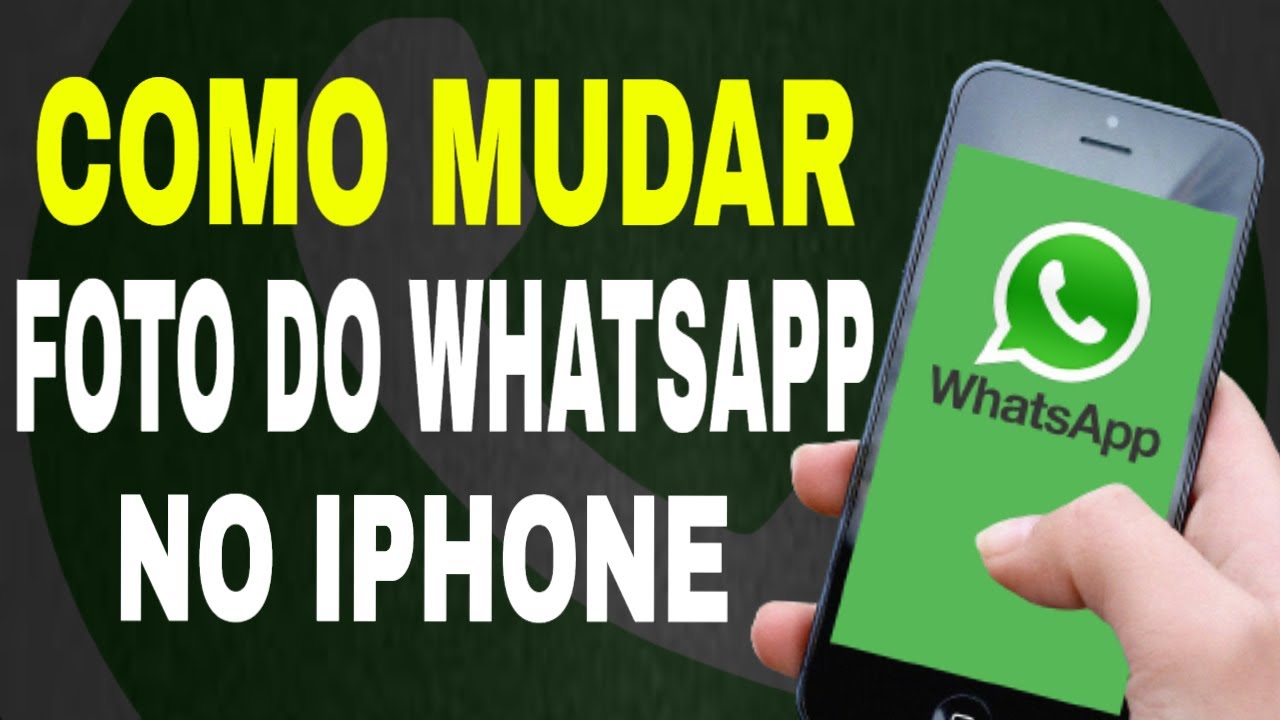 Como mudar a foto do WhatsApp no iPhone iOS - YouTube