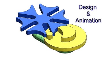 ⚡ SOLIDWORKS TUTORIAL #28 || Design of Geneva wheel Mechanism with MOTION ANALYSIS in solidworks.