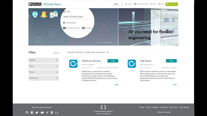 PLCnext CDPIO extension installation