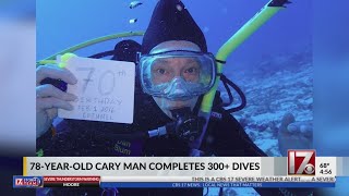 78-year-old man from Cary completes 300+ scuba dives