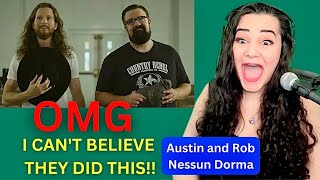 Opera Singer Reacts LIVE to Austin Brown and Rob Lundquist  Nessun Dorma