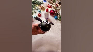 Festive Shaun the Sheep Christmas Bauble Craft 🐑🎄 #shorts