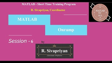Day-2- Matlab Onramp - Session-6 - Commands and Functions