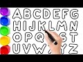 🌈A to Z Different Alphabet Writing 📌and✨ Coloring✨