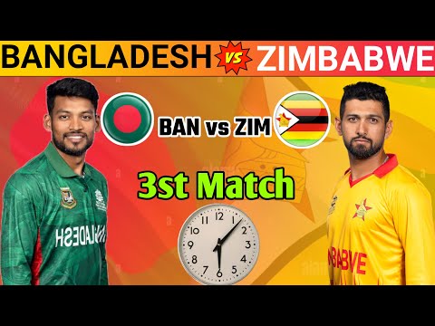 BANGLADESH vs ZIMBABWE 3ST T20 MATCH SERIES | BAN vs ZIM | T20 MATCH SERIES 2024 | SCHEDULE |