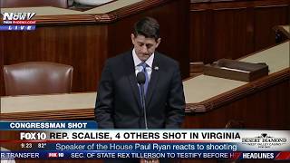 EMOTIONAL: Speaker Paul Ryan Calls for Unity After Virginia Shooting That Injured Rep. Scalise (FNN)