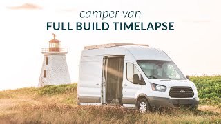 From Cargo Van to Tiny Home - Full Build Timelapse
