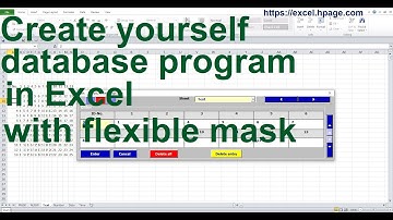 Creating a Database Program with Flexible Mask in Excel VBA xxx