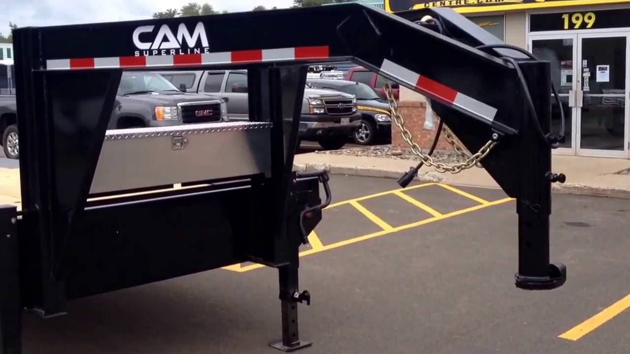 2016 Cam Superline 102" x 25' DeckOver Gooseneck Trailer YouTube