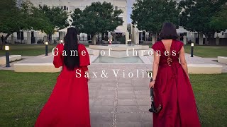 Game of Thrones – Modern House Sax & Violin Cover |  @KristinSax.official  & MariaViolinist