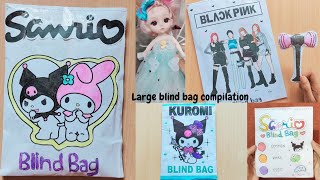 paper diy  10 minutes Large Blind Bag Opening ASMR / blind bag compilation ASMR/ paper blind bag