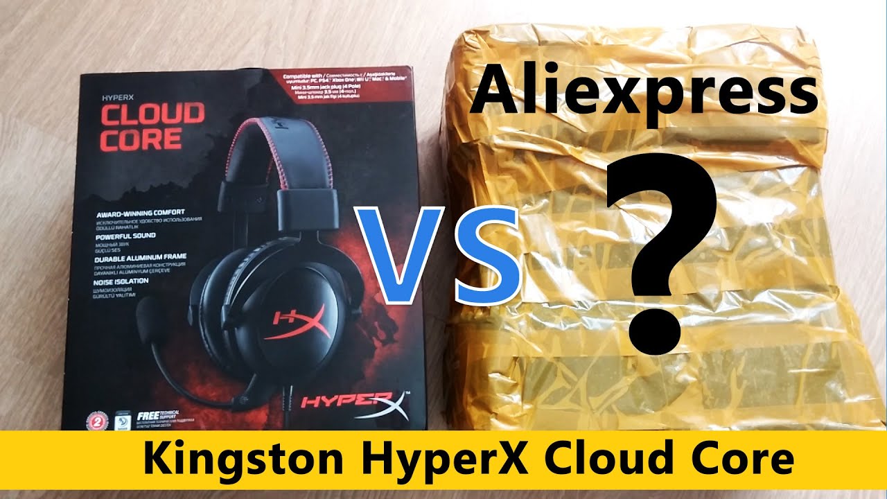 Kingston HyperX Cloud Core с Aliexpress - YouTube