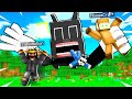 FIVE NIGHTS Inside CARTOON CAT in Minecraft! (with YaBoiAction and Shark)