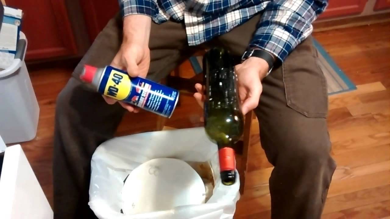 The Best Way To Remove Labels From Wine Bottles Youtube