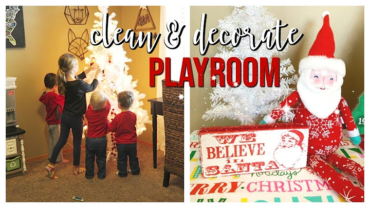 VLOGMAS #1 | CLEAN & DECORATE THE PLAYROOM FOR CHRISTMAS!