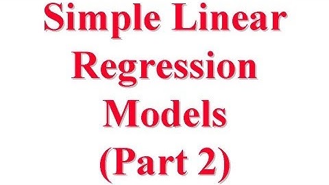 CSE567-13-14B: Simple Linear Regression Models for Computer Systems Performance Evaluation