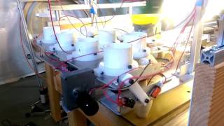 Half scale pinsetter re-spots working