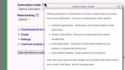 Adding forums to Moodle 2.6