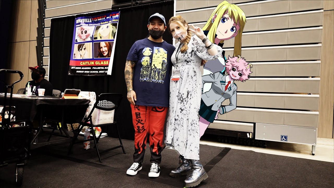 Meeting Caitlin Glass, The Voice Of Winry Rockbell! Roseville Comci