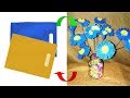 Make aster flower in two minute using tissue bag  simple way to make aster flower using tissue bag