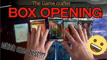 BOOSTER BOX OPENING! From The Game Crafter - Homemade TCG 