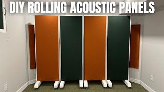 FLOOR STANDING ACOUSTIC PANEL BASS TRAP ROLLING BAFFLES!