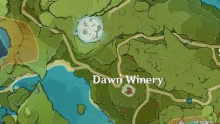 Dawn Winery Mondstadt Geography Genshin Impact Viewpoint Location