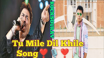 Tu Mile Dil Khile Romantic Song (4K) || Kumar Sanu || Alka Yagnik || Chitra || ROCKSOURAV || ❣️🎙️❣️