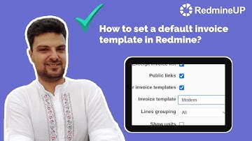 How to set default invoice template in Redmine?