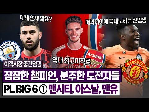 [PL 개막] ”맨시티 잡아라!“ 프리미어리그 BIG6 이적시장 중간점검 ①