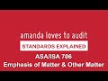 Emphasis or Other Matter paragraph? ASA/ISA706 explained