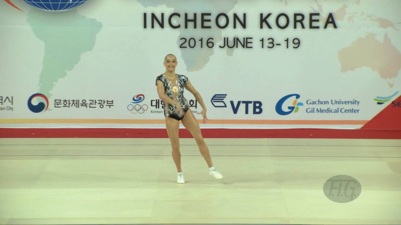 AMOSENOK Polina (RUS) - 2016 Aerobic Worlds, Incheon (KOR) - Qualifications Individual Women