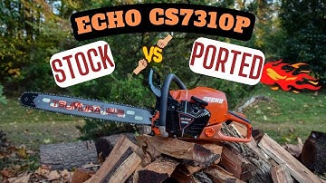 Ported Echo CS 7310P VS Stock + Ported 372xp. #EchoCS7310P