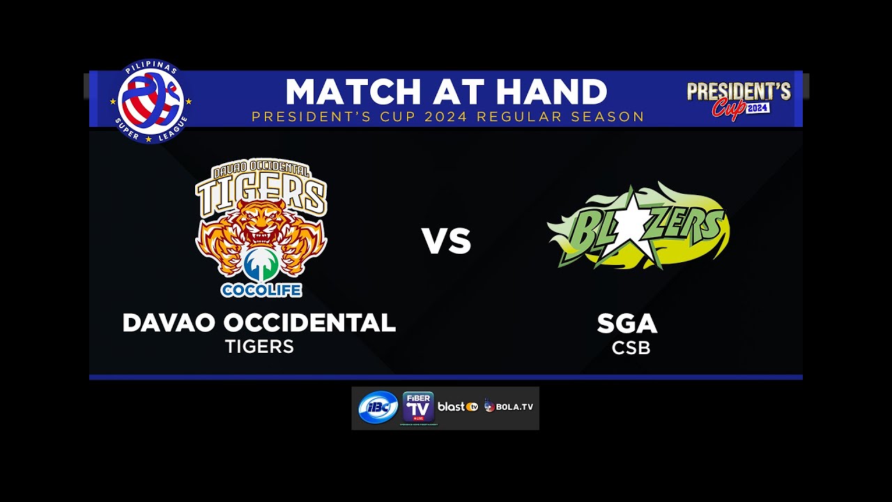 PSL PRESIDENT'S CUP 2024 | GAME 3 - DAVAO OCCIDENTAL TIGERS COCOLIFE vs SGA CSB | MARCH 7, 2024