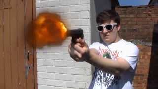 Slow Motion Muzzle Flash Test