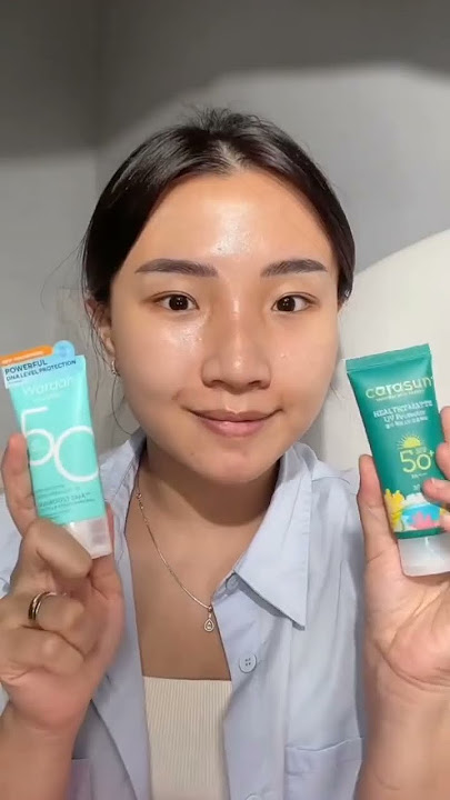 Battle sunscreen kulit berminyak! Kalian pilih yang mana, wardah atau carasun? #funskincare