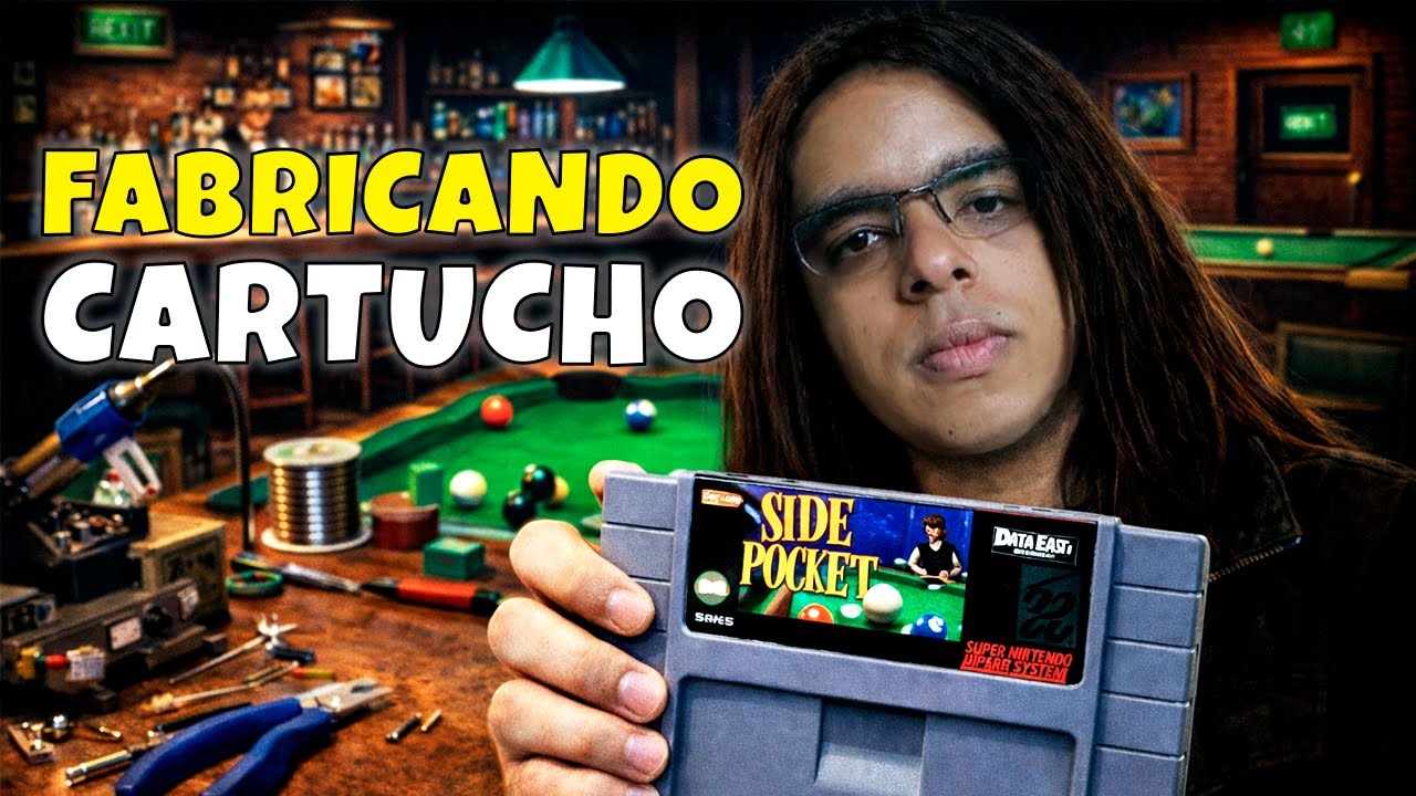 FABRICANDO O CARTUCHO SIDE POCKET DE SNES