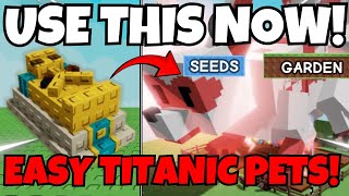 DO THIS BEFORE PATCH! How to Get TITANIC PETS Using the SARCOPHAGUS METHOD in Grow a Garden Update!