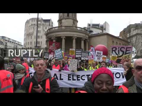 LIVE: Yellow vest anti-austerity protest hits London