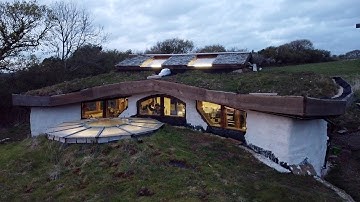 Off Grid Earthbag Workshop Part 78 Installing Custom Cut Windows On Curved Walls